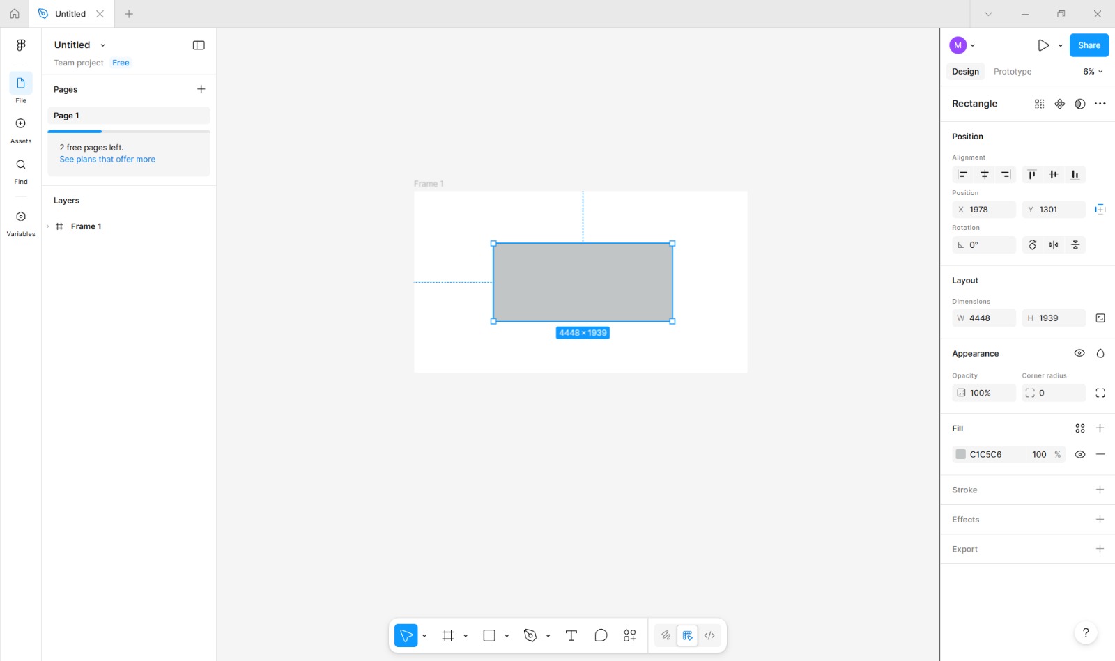 Rectangle in Figma